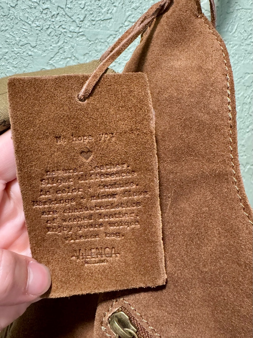 Suede Tassel Shoulder Bag in Cognac Brown - Picture 4 of 10